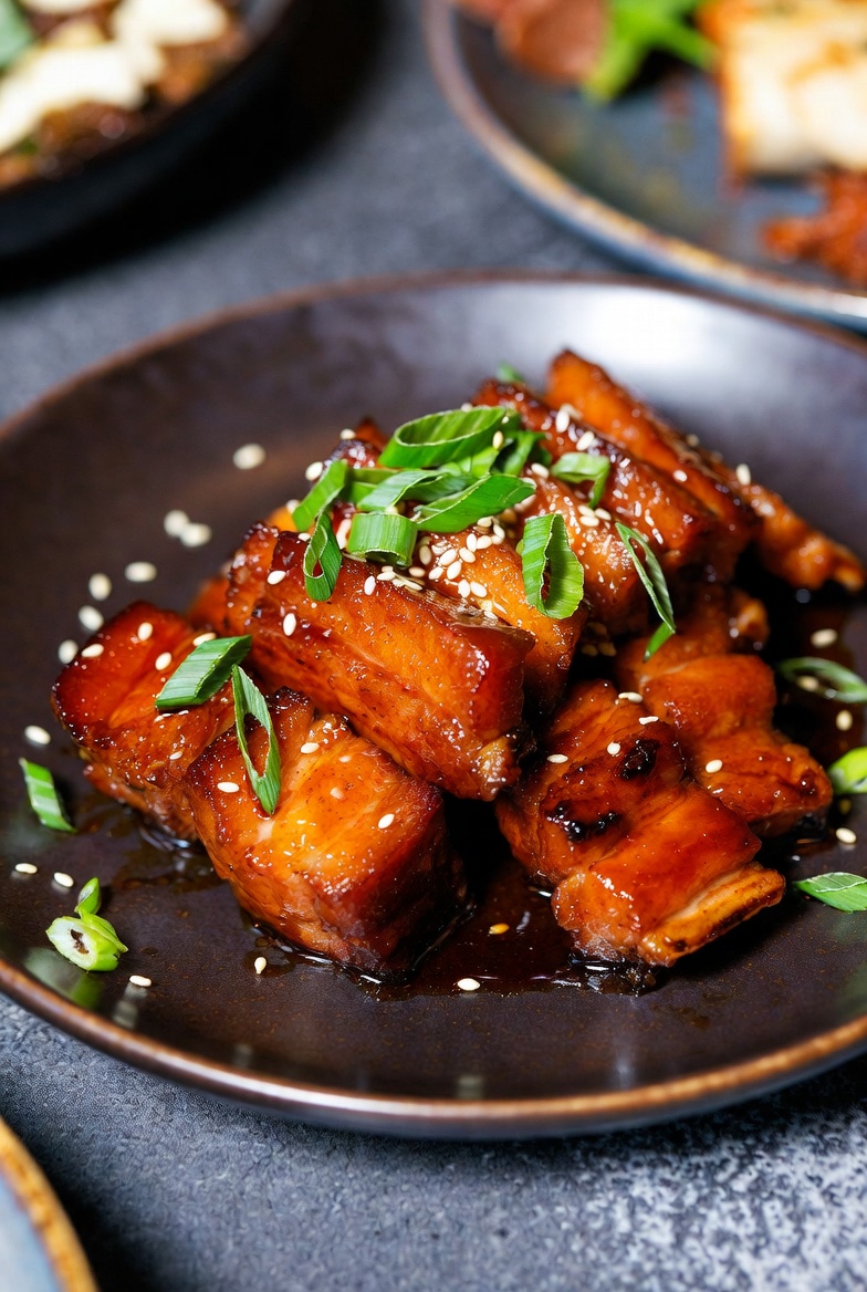 Glazed Berkshire pork